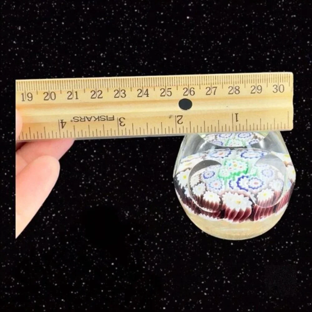 Venetian Paperweight Faceted Complex Italian Millefiori Figurine Perthshire? VTG